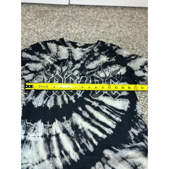 ACDC Tie Dye Black Gray Shirt Size Small - Picture 2 of 4